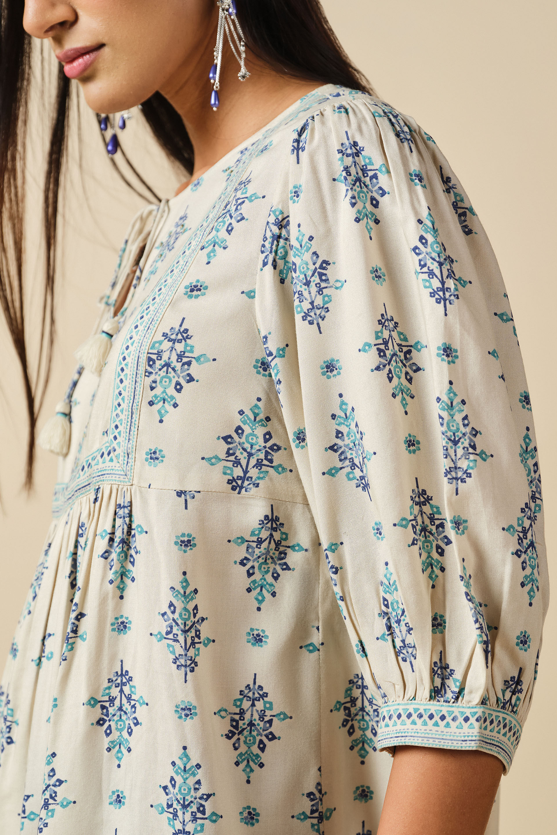 Summer Sukoon Dress, Off White, image 4